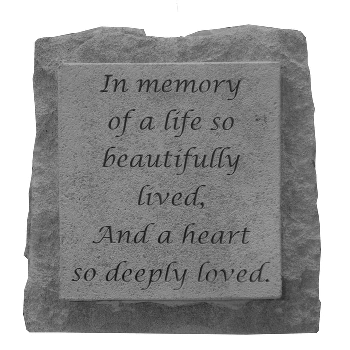 In memory of… (single short) Memorial Gift-Memorial Stone-Kay Berry-Afterlife Essentials