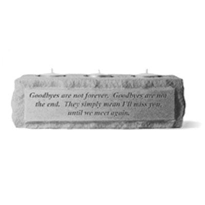 Goodbyes are not forever… (3 light) Memorial Gift-Memorial Stone-Kay Berry-Afterlife Essentials