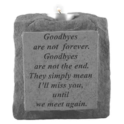 Goodbyes are not forever… (single short) Memorial Gift-Memorial Stone-Kay Berry-Afterlife Essentials