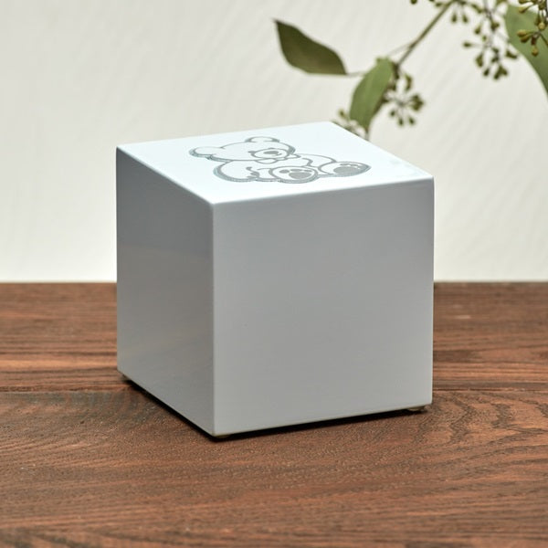 Teddy Bear Box Cremation Urn - White-Cremation Urns-Terrybear-Afterlife Essentials