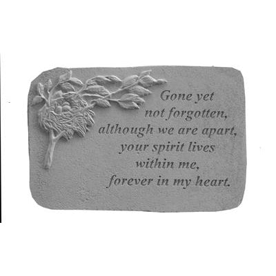 Gone yet not… w/birds nest Memorial Gift-Memorial Stone-Kay Berry-Afterlife Essentials