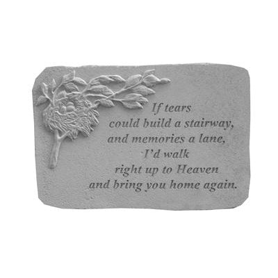 If tears could build a… w/birds nest Memorial Gift-Memorial Stone-Kay Berry-Afterlife Essentials