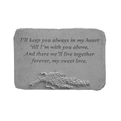 I’ll keep you always… w/rosemary Memorial Gift-Memorial Stone-Kay Berry-Afterlife Essentials