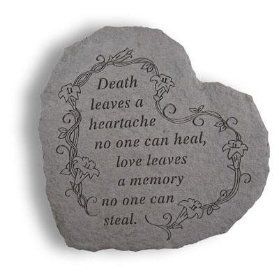 Death leaves… Memorial Gift-Memorial Stone-Kay Berry-Afterlife Essentials