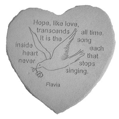 Hope, like love… Memorial Gift-Memorial Stone-Kay Berry-Afterlife Essentials