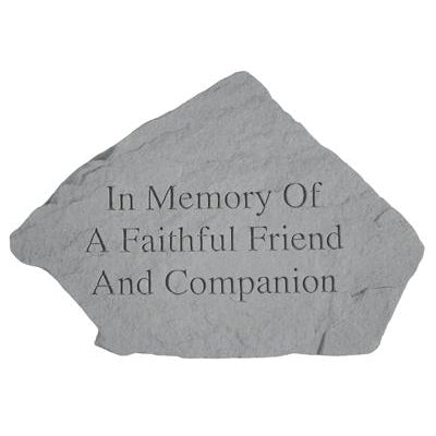 In Memory Of A Faithful… Memorial Gift-Memorial Stone-Kay Berry-Afterlife Essentials