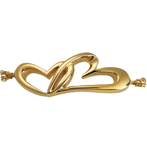 Linked In Love Bracelet Gold Plated Cremation Jewelry-Jewelry-New Memorials-Afterlife Essentials