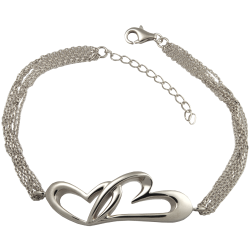 Linked In Love Bracelet Sterling Silver Cremation Jewelry-Jewelry-New Memorials-Afterlife Essentials