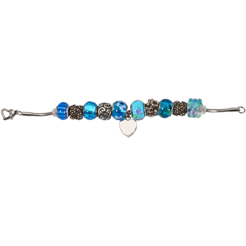 Remembrance Beads Celestial Blue Charm Bracelet Cremation Jewelry-Jewelry-New Memorials-Afterlife Essentials