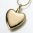 Large Heart Pendant Cremation Jewelry-Jewelry-Madelyn Co-Gold Vermiel-Free 24" Black Satin Cord-Afterlife Essentials