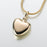 Small Heart Pendant Cremation Jewelry-Jewelry-Madelyn Co-14K Yellow Gold-Free 24" Black Satin Cord-Afterlife Essentials