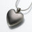 Bronze Heart Pendant Cremation Jewelry-Jewelry-Madelyn Co-White Bronze-Free 24" Black Satin Cord-Afterlife Essentials