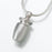 Small Urn Pendant Cremation Jewelry-Jewelry-Madelyn Co-Sterling Silver-Free 24" Black Satin Cord-Afterlife Essentials