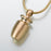 Small Urn Pendant Cremation Jewelry-Jewelry-Madelyn Co-14K Yellow Gold-Free 24" Black Satin Cord-Afterlife Essentials