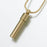 Cylinder Pendant Cremation Jewelry-Jewelry-Madelyn Co-Brass-Free 24" Black Satin Cord-Afterlife Essentials