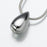 Slide Teardrop Pendant Cremation Jewelry-Jewelry-Madelyn Co-Sterling Silver-Free 24" Black Satin Cord-Afterlife Essentials