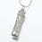Cylinder Pendant with Glass Insert Cremation Jewelry-Jewelry-Madelyn Co-Sterling Silver-Free 24" Black Satin Cord-Afterlife Essentials