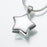 Star Pendant Cremation Jewelry-Jewelry-Madelyn Co-Sterling Silver-Free 24" Black Satin Cord-Afterlife Essentials