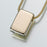 Slide Rectangle Pendant Cremation Jewelry-Jewelry-Madelyn Co-Gold Vermiel-Free 24" Black Satin Cord-Afterlife Essentials
