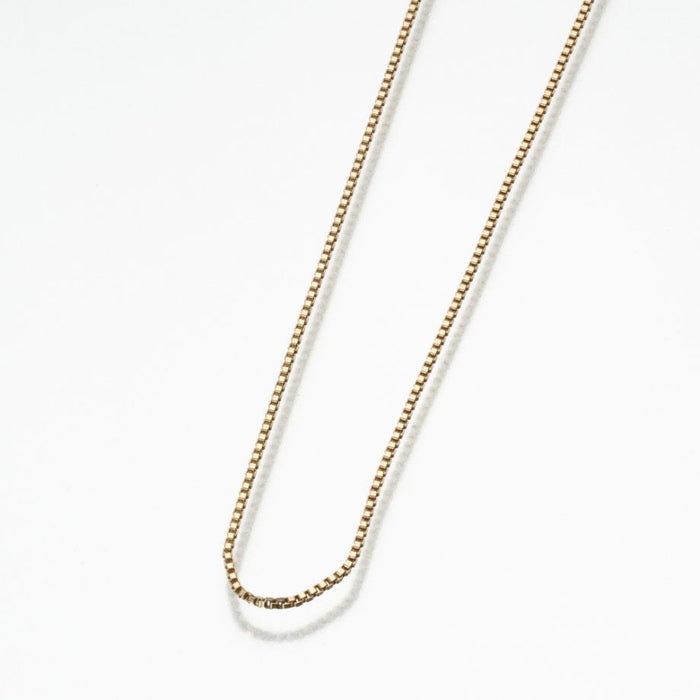 24" Box Chain-Jewelry-Madelyn Co-Gold Vermiel-18"-Afterlife Essentials