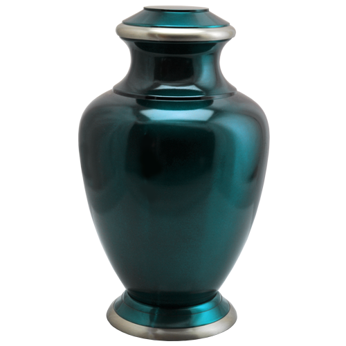 Turquoise Series Dark Green 200 cu in Cremation Urn-Cremation Urns-New Memorials-Afterlife Essentials