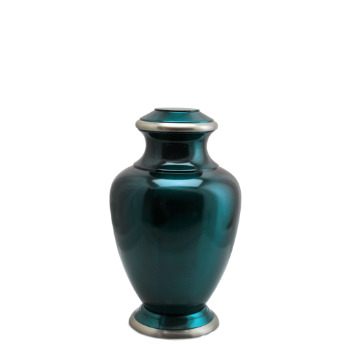 Turquoise Series Dark Green 4 cu in Cremation Urn-Cremation Urns-New Memorials-Afterlife Essentials