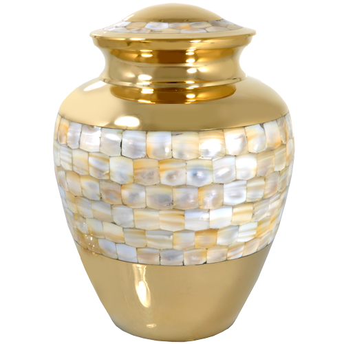 Mother Of Pearl Adult 185 cu in Cremation Urn-Cremation Urns-New Memorials-Afterlife Essentials