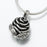 Rose Pendant Cremation Jewelry-Jewelry-Madelyn Co-Sterling Silver-Free 24" Black Satin Cord-Afterlife Essentials