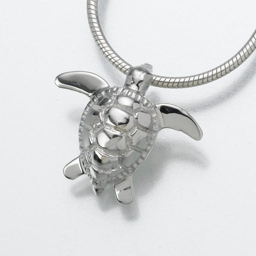 Sea Turtle Pendant Cremation Jewelry-Jewelry-Madelyn Co-Sterling Silver-Afterlife Essentials