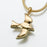 Dove Pendant Cremation Jewelry-Jewelry-Madelyn Co-14K Yellow Gold-Free 24" Black Satin Cord-Afterlife Essentials
