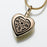Heart Pendant with Filigree Insert Cremation Jewelry-Jewelry-Madelyn Co-14K Yellow Gold-Free 24" Black Satin Cord-Afterlife Essentials