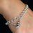 7.5 Inch Double Link Bracelet Cremation Jewelry-Jewelry-Madelyn Co-Sterling Silver-Afterlife Essentials