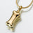 Dog Bone Pendant Cremation Jewelry-Jewelry-Madelyn Co-Gold Vermiel-Free 24" Black Satin Cord-Afterlife Essentials