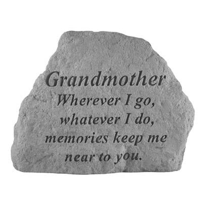 GRANDMOTHER Wherever I go… Memorial Gift-Memorial Stone-Kay Berry-Afterlife Essentials