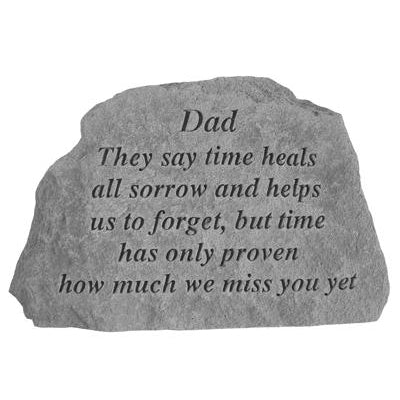 Dad They say time heals… Memorial Gift-Memorial Stone-Kay Berry-Afterlife Essentials