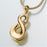 Infinity Pendant Cremation Jewelry-Jewelry-Madelyn Co-Gold Vermiel-Free 24" Black Satin Cord-Afterlife Essentials