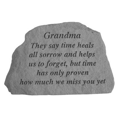 Grandma They say time heals… Memorial Gift-Memorial Stone-Kay Berry-Afterlife Essentials