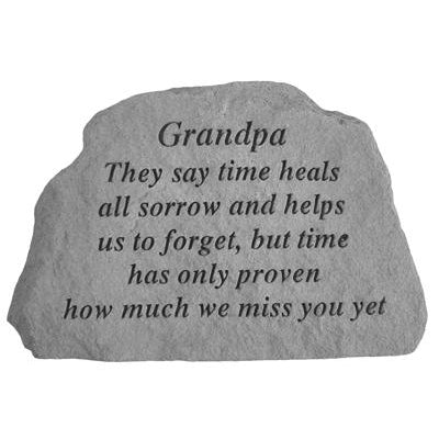 Grandpa They say time heals… Memorial Gift-Memorial Stone-Kay Berry-Afterlife Essentials