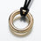 Eternity Pendant Cremation Jewelry-Jewelry-Madelyn Co-14K Yellow Gold-Free 24" Black Satin Cord-Afterlife Essentials