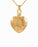 Gold Plated Etched Flower Heart Cremation Jewelry-Jewelry-Cremation Keepsakes-Afterlife Essentials