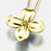 Blossom Pendant Cremation Jewelry-Jewelry-Madelyn Co-Gold Vermiel-Free 24" Black Satin Cord-Afterlife Essentials