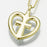 Love Cross Pendant Cremation Jewelry-Jewelry-Madelyn Co-Gold Vermiel-Free 24" Black Satin Cord-Afterlife Essentials