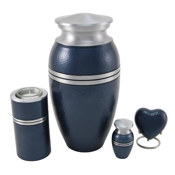 Legacy Metallics Blue Heart Keepsake-Cremation Urns-Terrybear-Afterlife Essentials