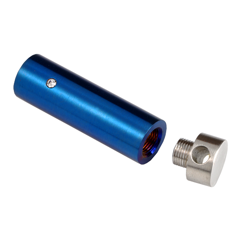 Stainless Steel Royal Blue Cylinder Cremation Jewelry-Jewelry-New Memorials-Afterlife Essentials