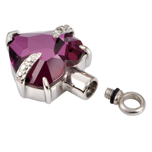 Stainless Steel Imperial Heart Cremation Jewelry-Jewelry-New Memorials-Afterlife Essentials