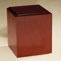 Contempo with Satin Finish Cherry Wood 212 cu in Cremation Urn-Cremation Urns-Infinity Urns-Afterlife Essentials