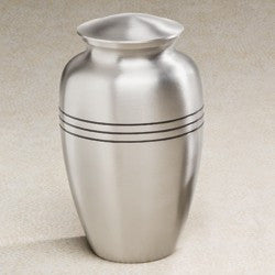 Aegean Series Silver-Tone 209 cu in Cremation Urn-Cremation Urns-Infinity Urns-Afterlife Essentials