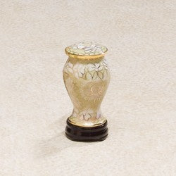 Cloiselle Series Brass Morning Mist 5 cu in Cremation Urn-Cremation Urns-Infinity Urns-Afterlife Essentials