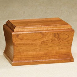 Cambridge Solid Cherry Wood 200 cu in Cremation Urn-Cremation Urns-Infinity Urns-Afterlife Essentials