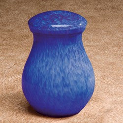 Hand-Blown Glass Capri Colbalt Blue Medium 72 cu in Cremation Urn-Cremation Urns-Infinity Urns-Afterlife Essentials